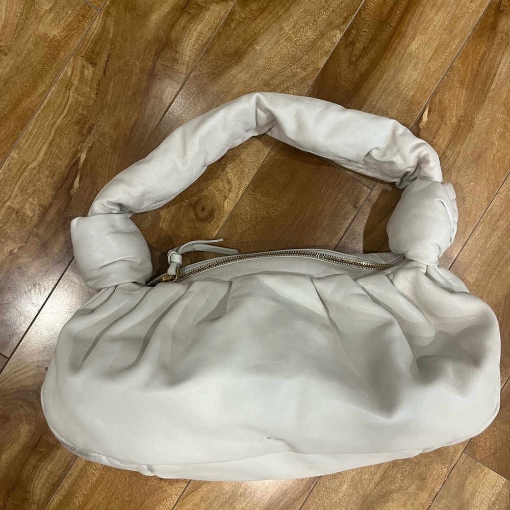 Miu Miu White Knot Detail Tote Bag - Picture 1 of 9